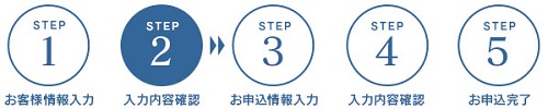 STEP2 入力内容の確認