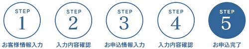 STEP5 お申込み完了